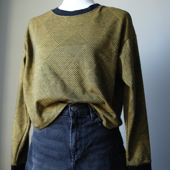 Forever 21 Tops - Forever 21 Contrast Trim Glen Plaid Top